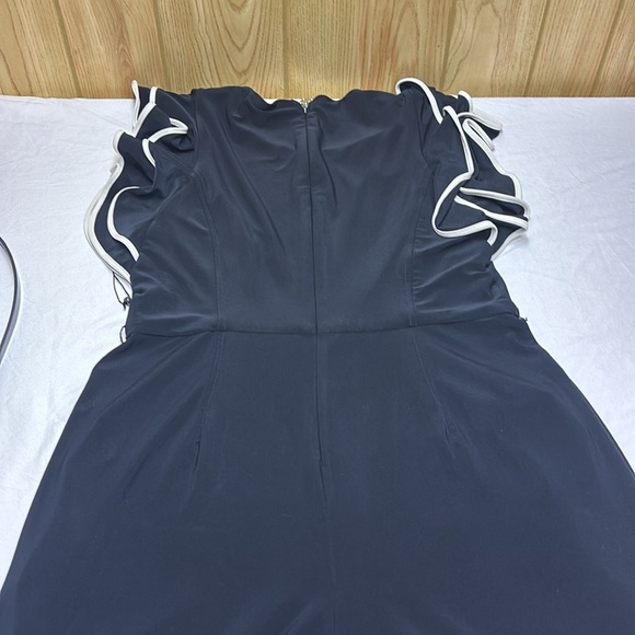 Tommy Hilfiger Blue and White Ruffled Sleeve Romper - Picture 8 of 11